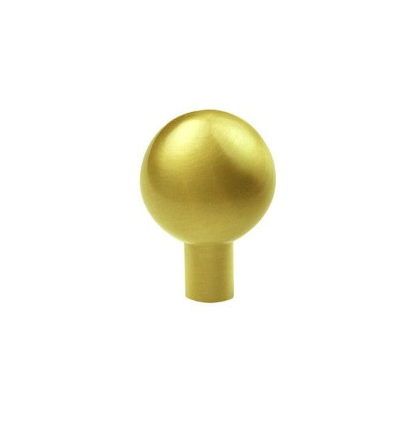 satin brass knob
