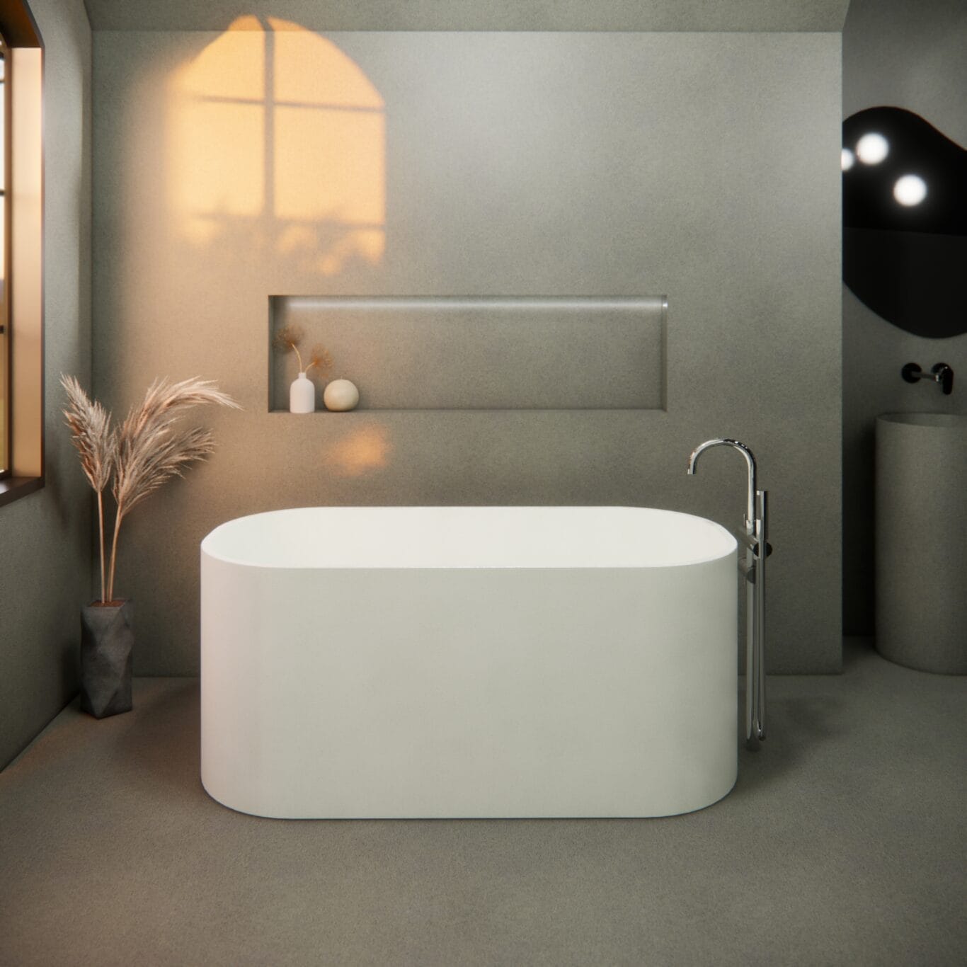 Balux Jasper Concrete Freestanding Bathtub
