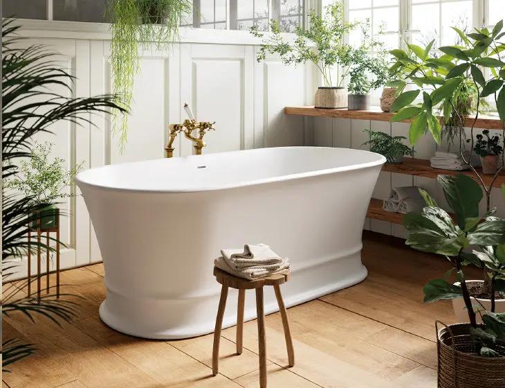 white bathtub