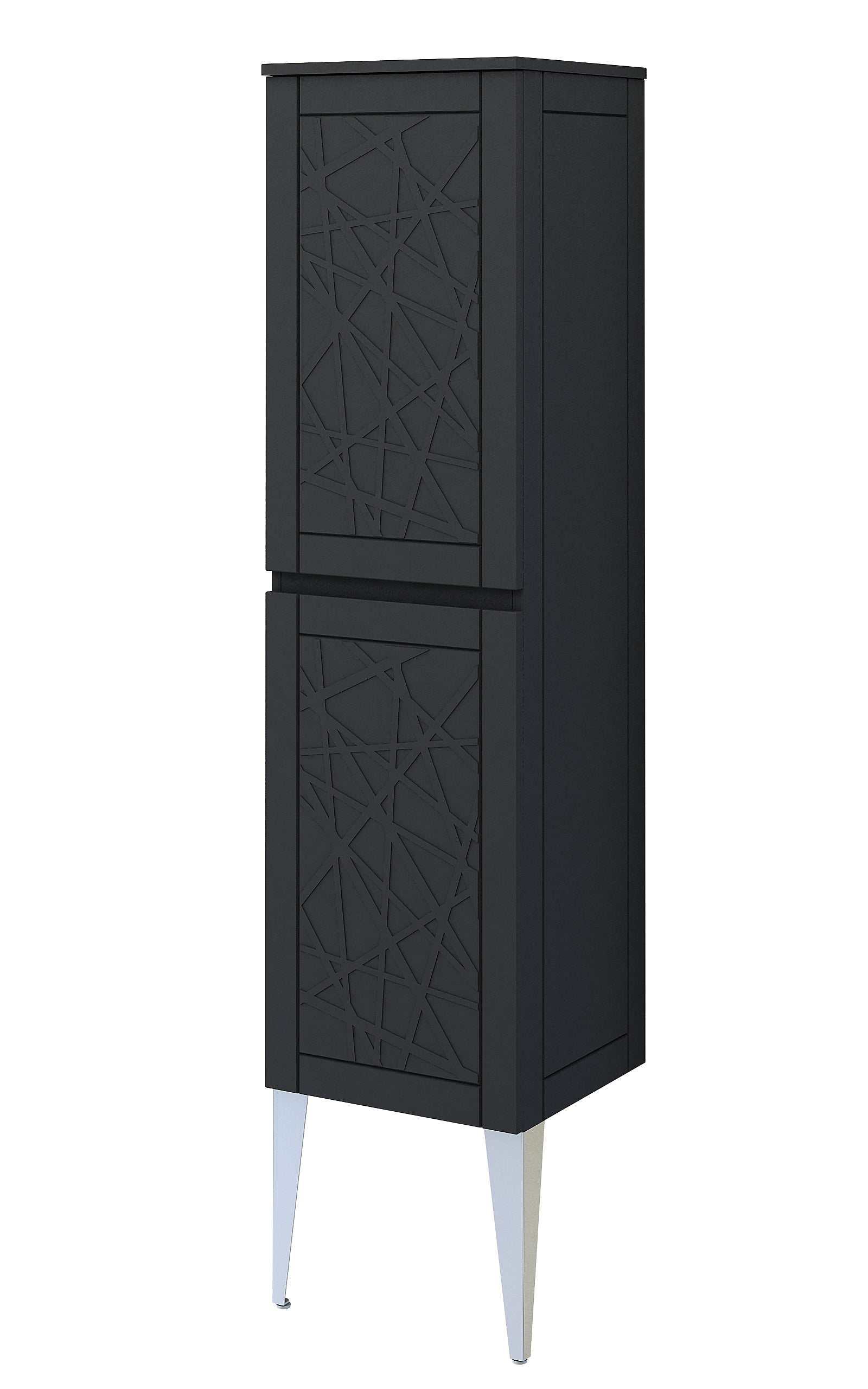 graphite linen cabinet