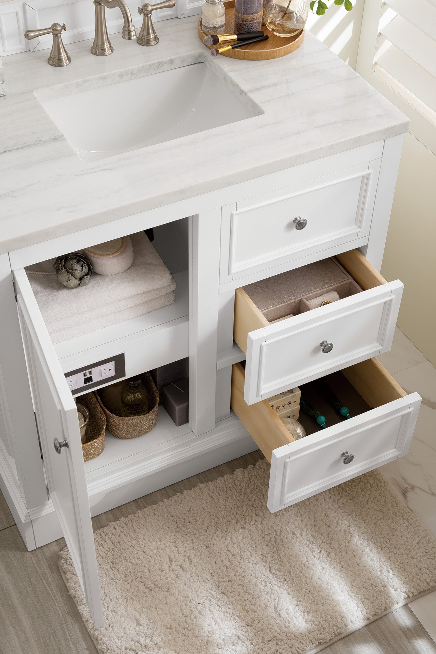 arctic fall solid surface top vanity