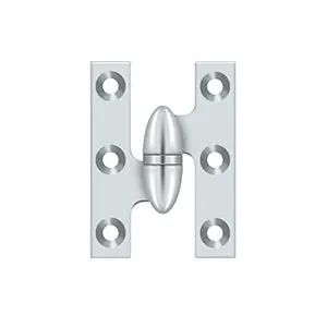 polished chrome hinge