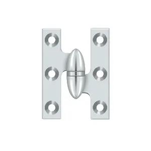 polished chrome hinge