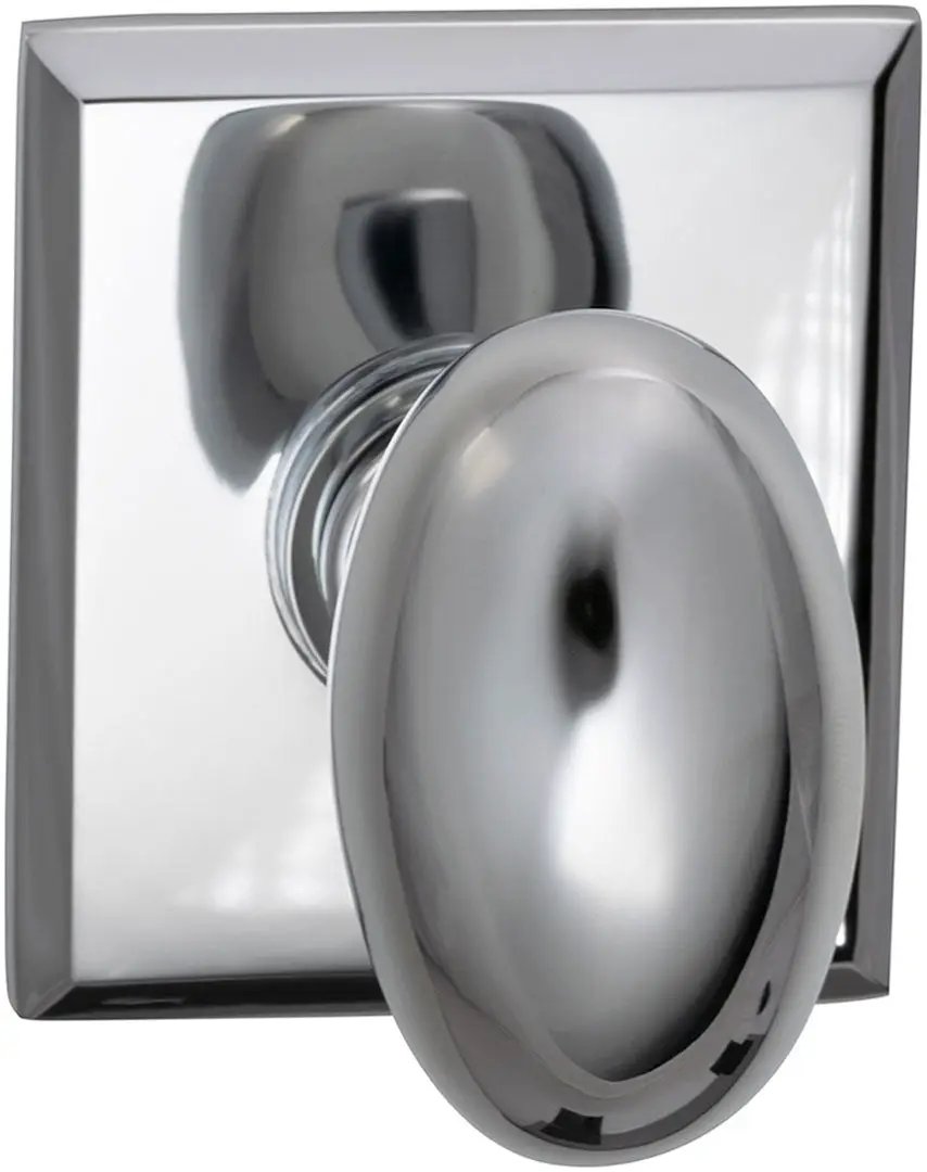 polished chrome knob