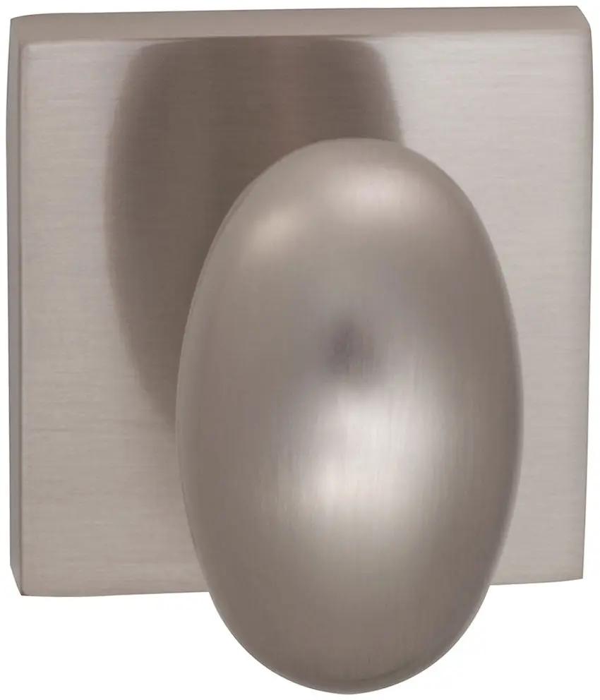Omnia Prodigy Interior Traditional Egg-shaped Knob Latchset with Square Rose by Omnia