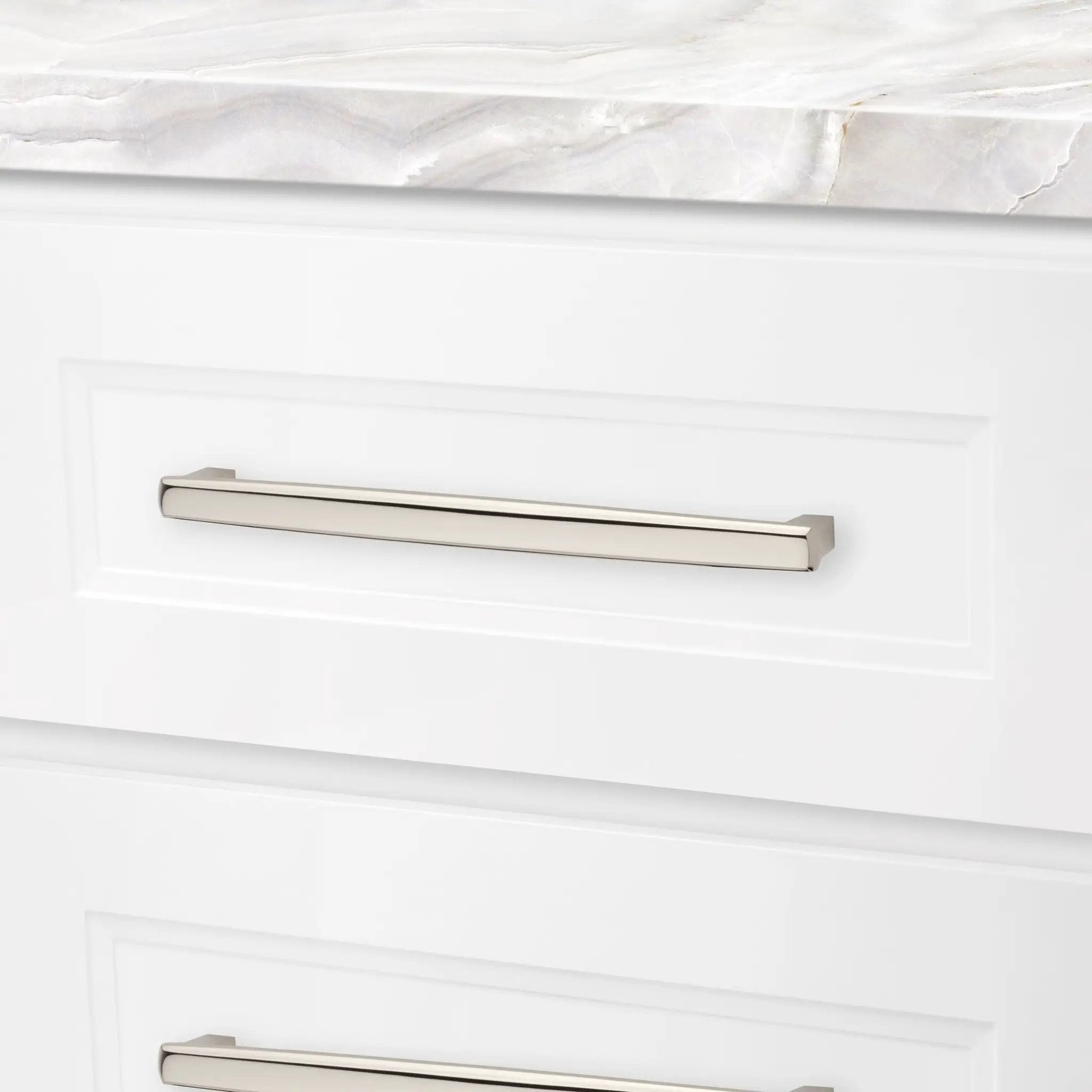 polished nickel pull