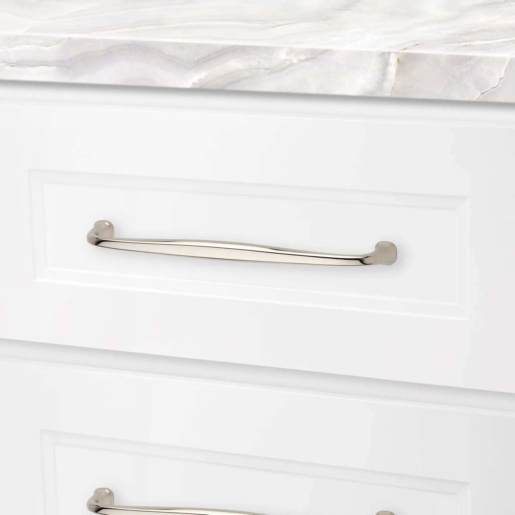 polished nickel pull