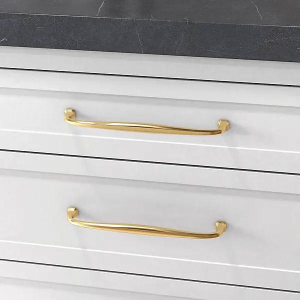 polished brass pull