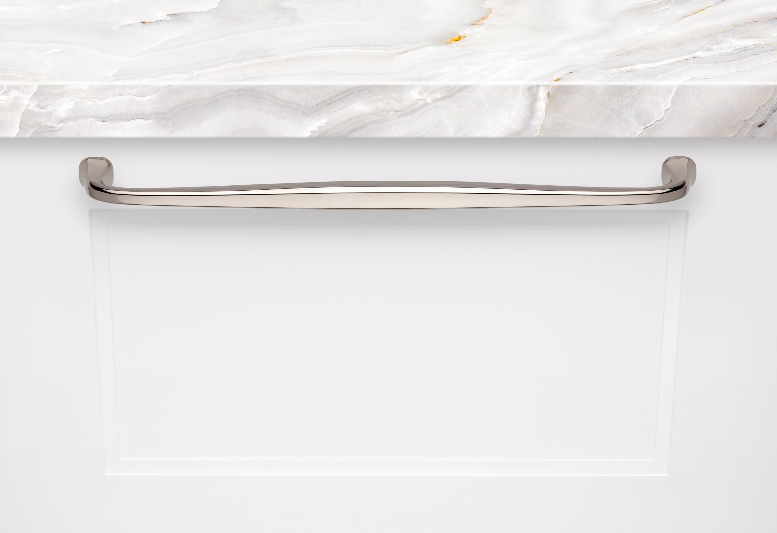 polished nickel pull