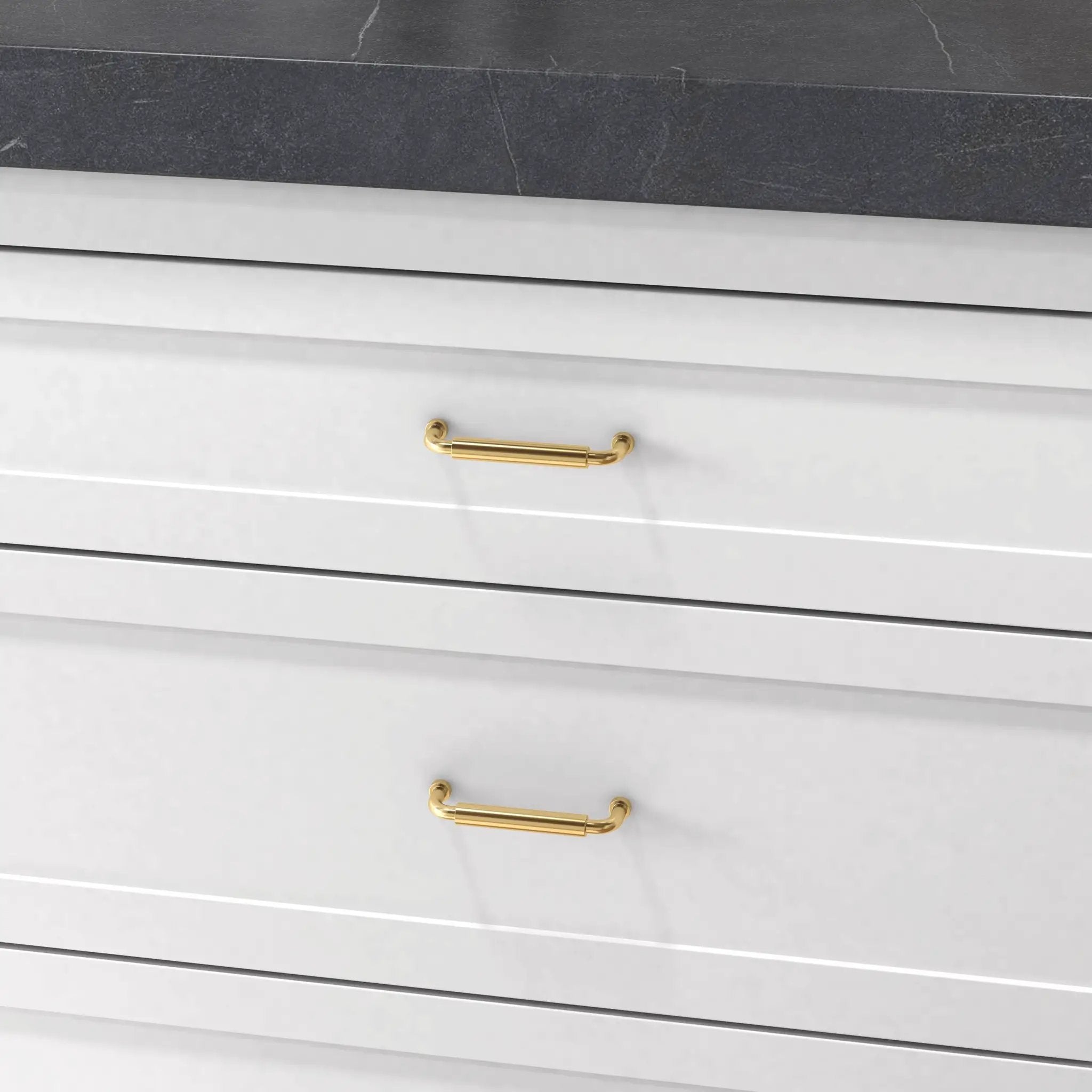 non-lacquered brass pull
