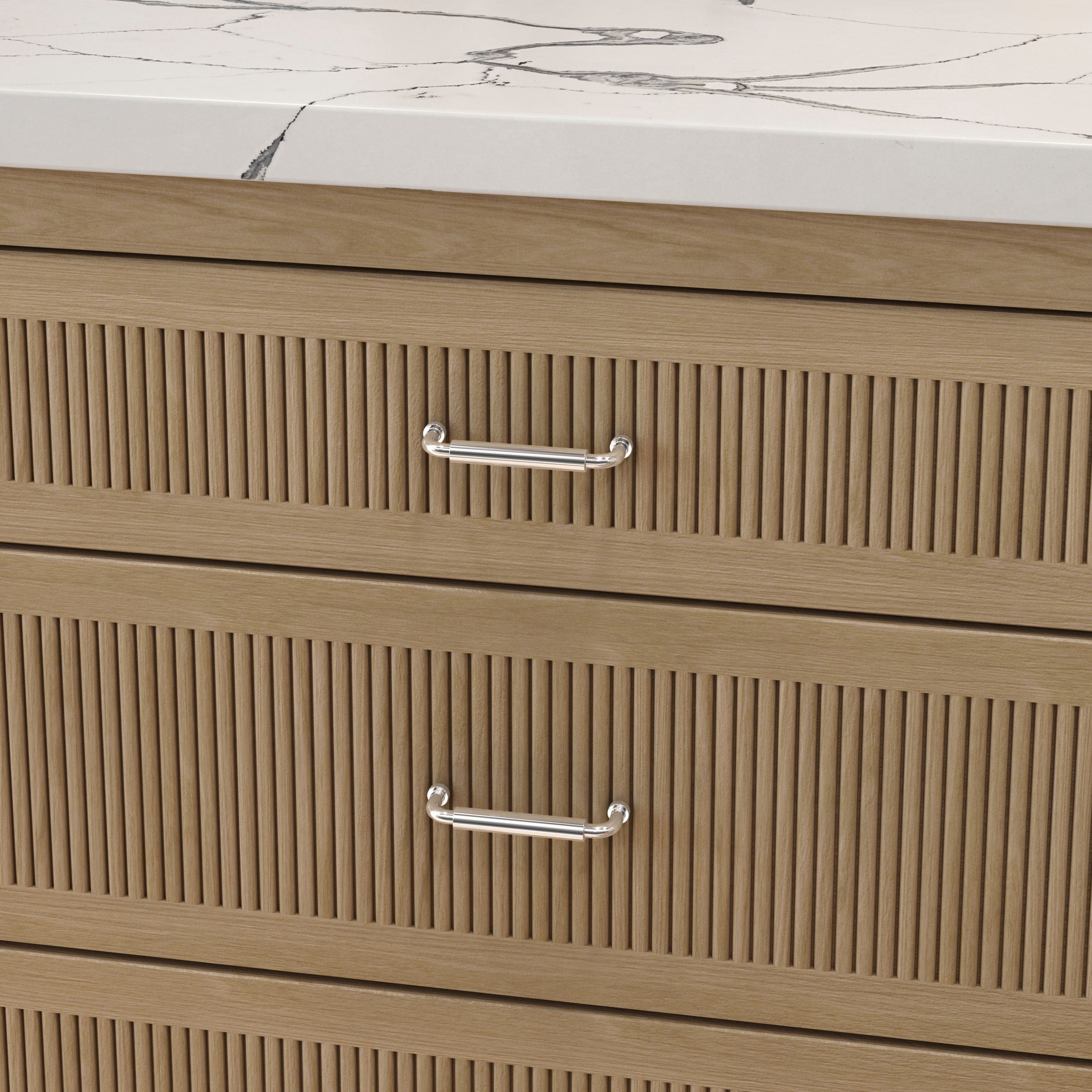 polished nickel pull