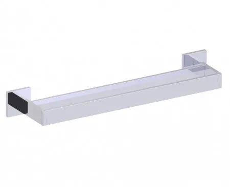 polished chrome towel bar