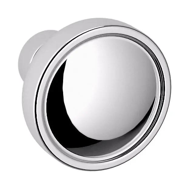polished chrome knob