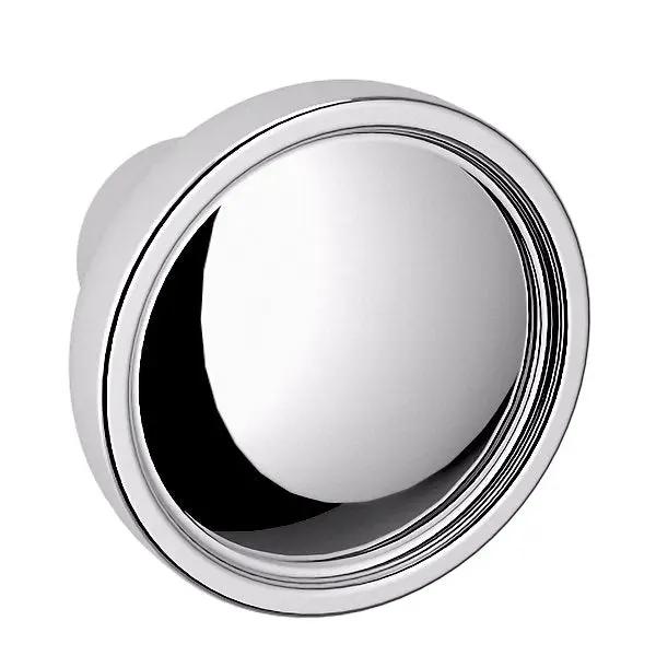 polished chrome knob