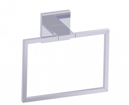 polished chrome towel ring