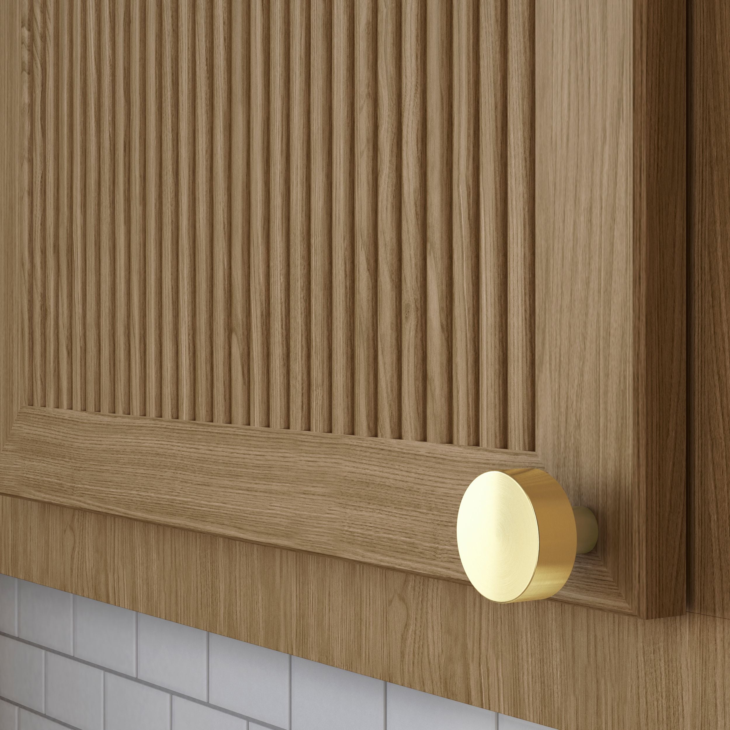 non-lacquered brass knob