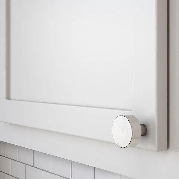 satin nickel knob