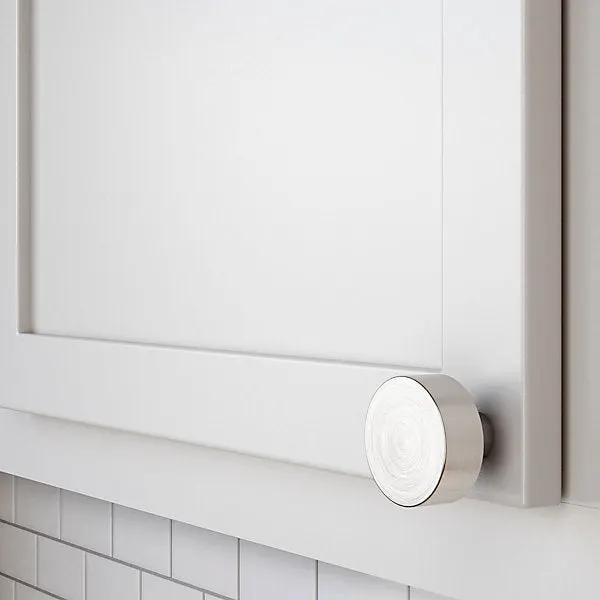 satin nickel knob
