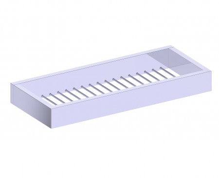 polished chrome shower basket