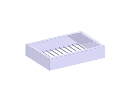 polished chrome shower basket