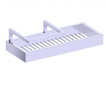 polished chrome shower basket