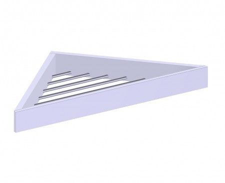 polished chrome shower basket