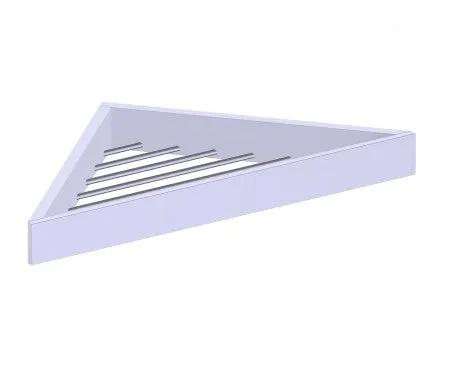 polished chrome shower basket