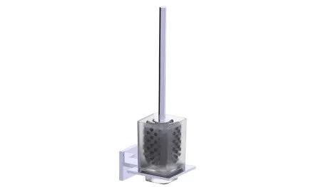 polished chrome toilet brush