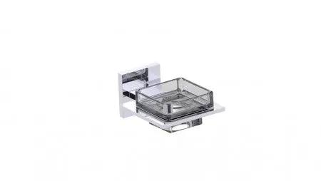 polished chrome soap dish