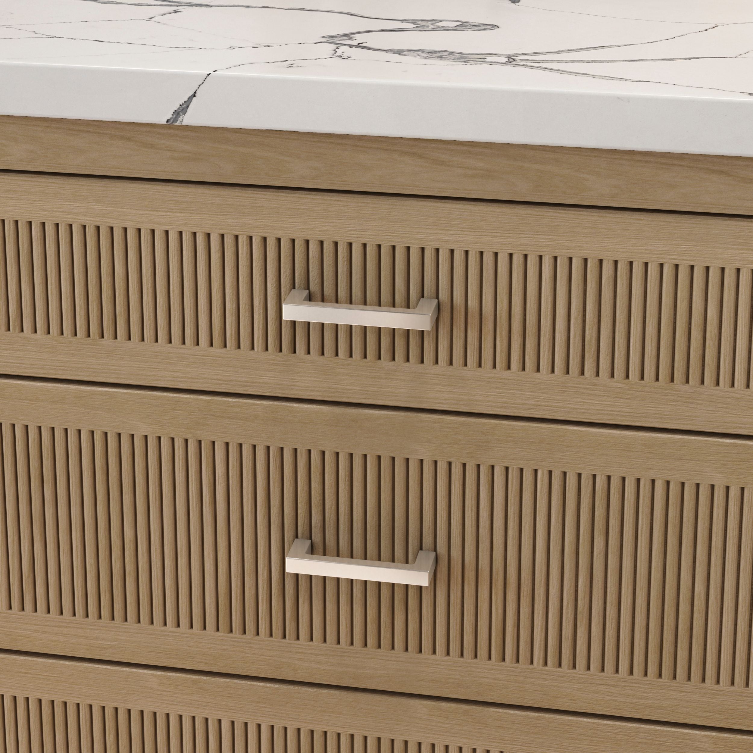 polished nickel pull