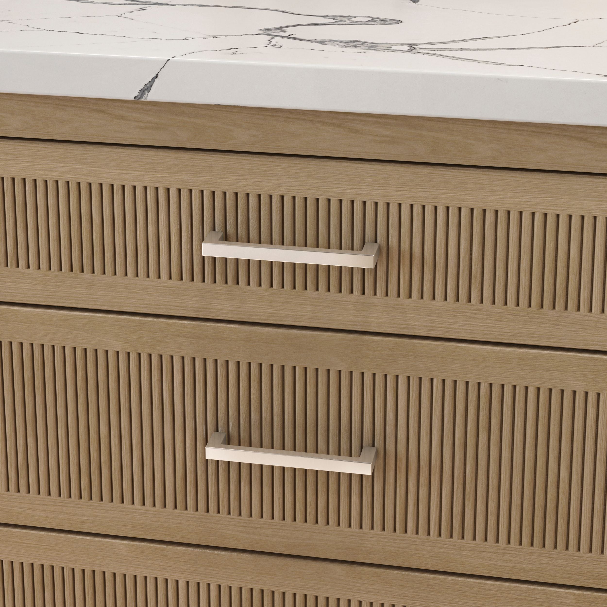 polished nickel pull