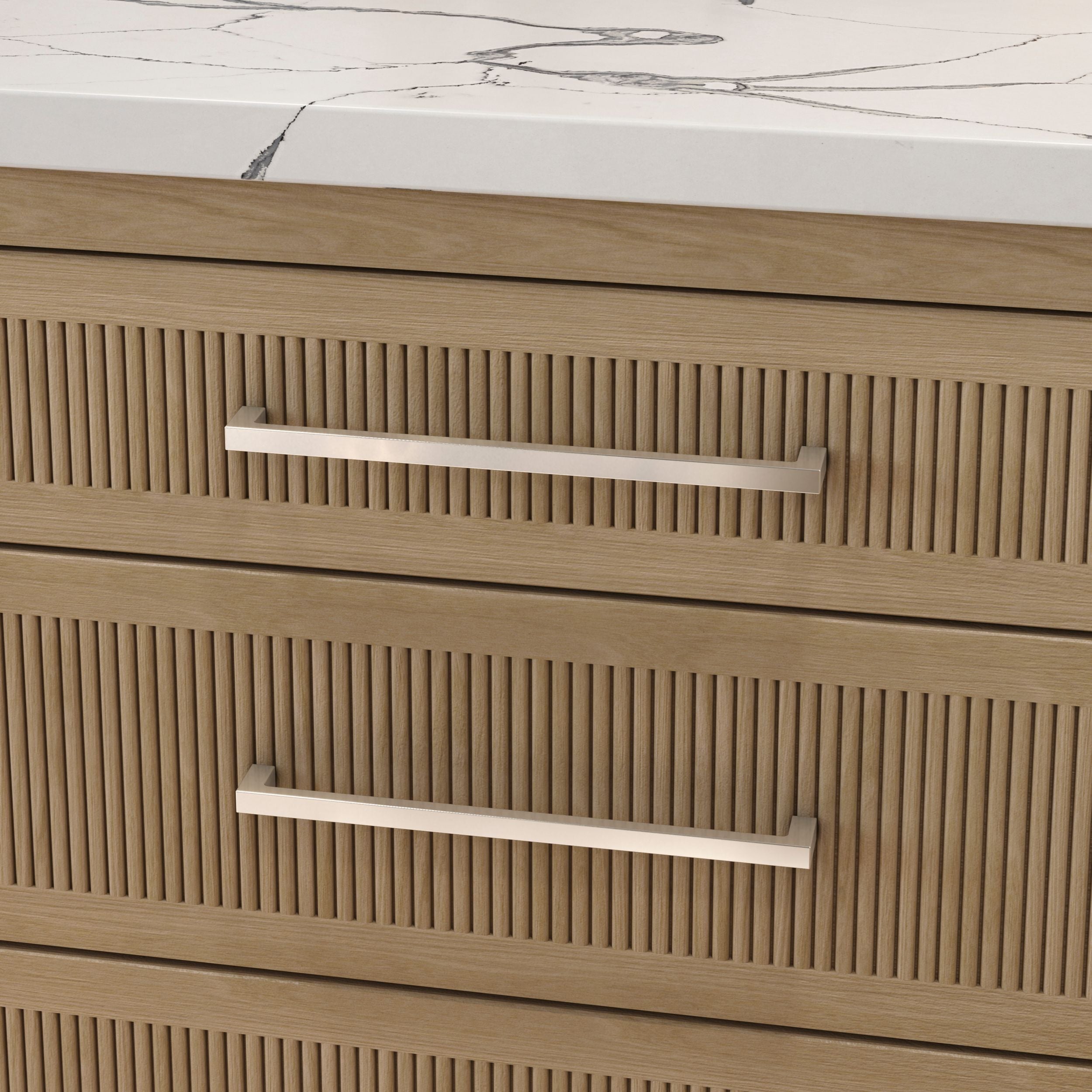 polished nickel pull