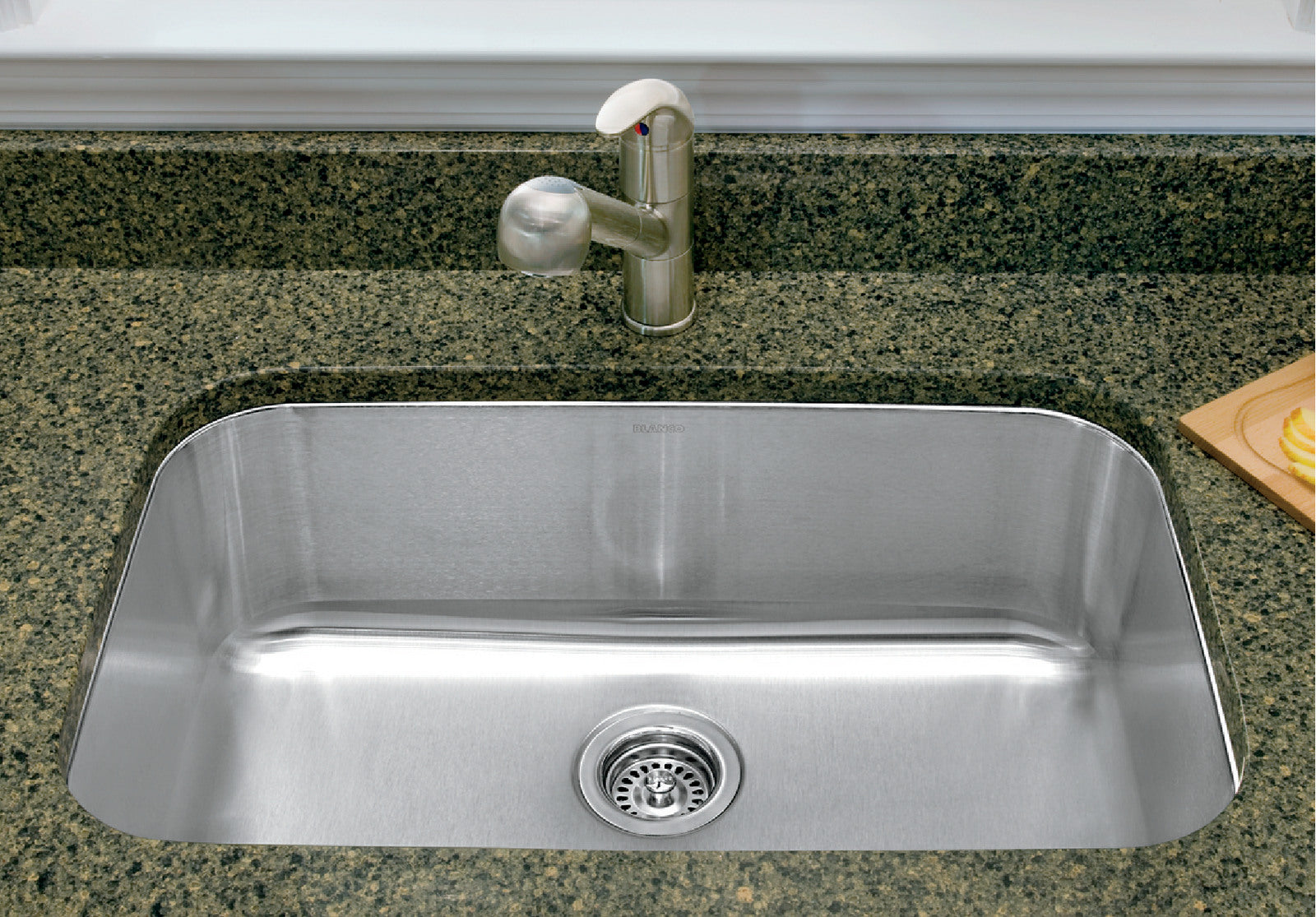 satin brushed stainless steel sink