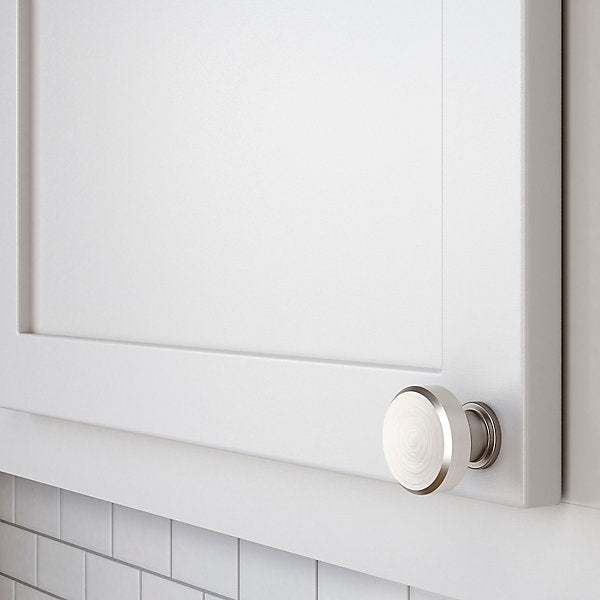 satin nickel knob