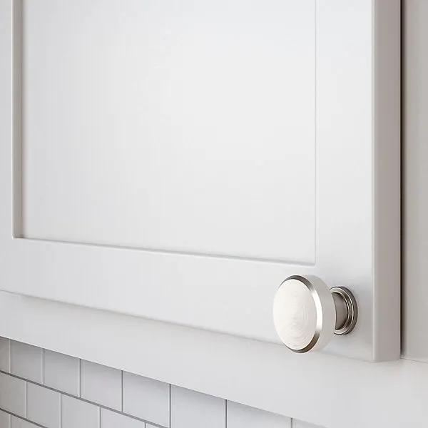 satin nickel knob