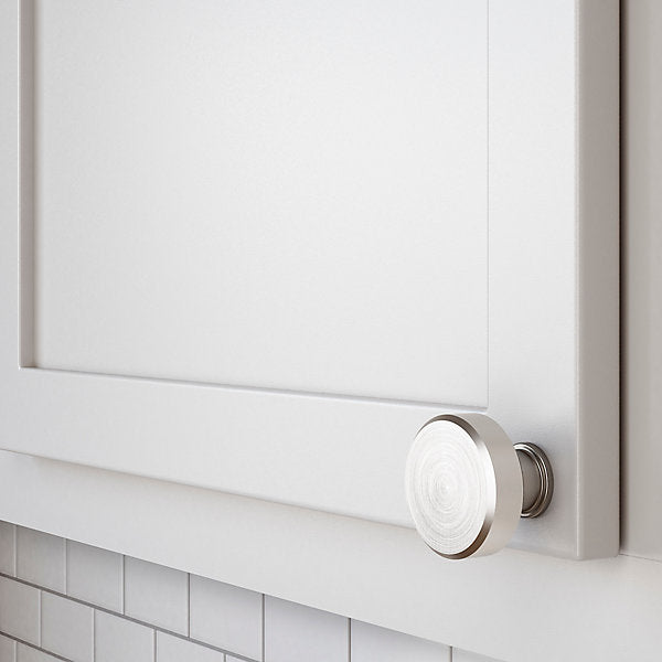satin nickel knob