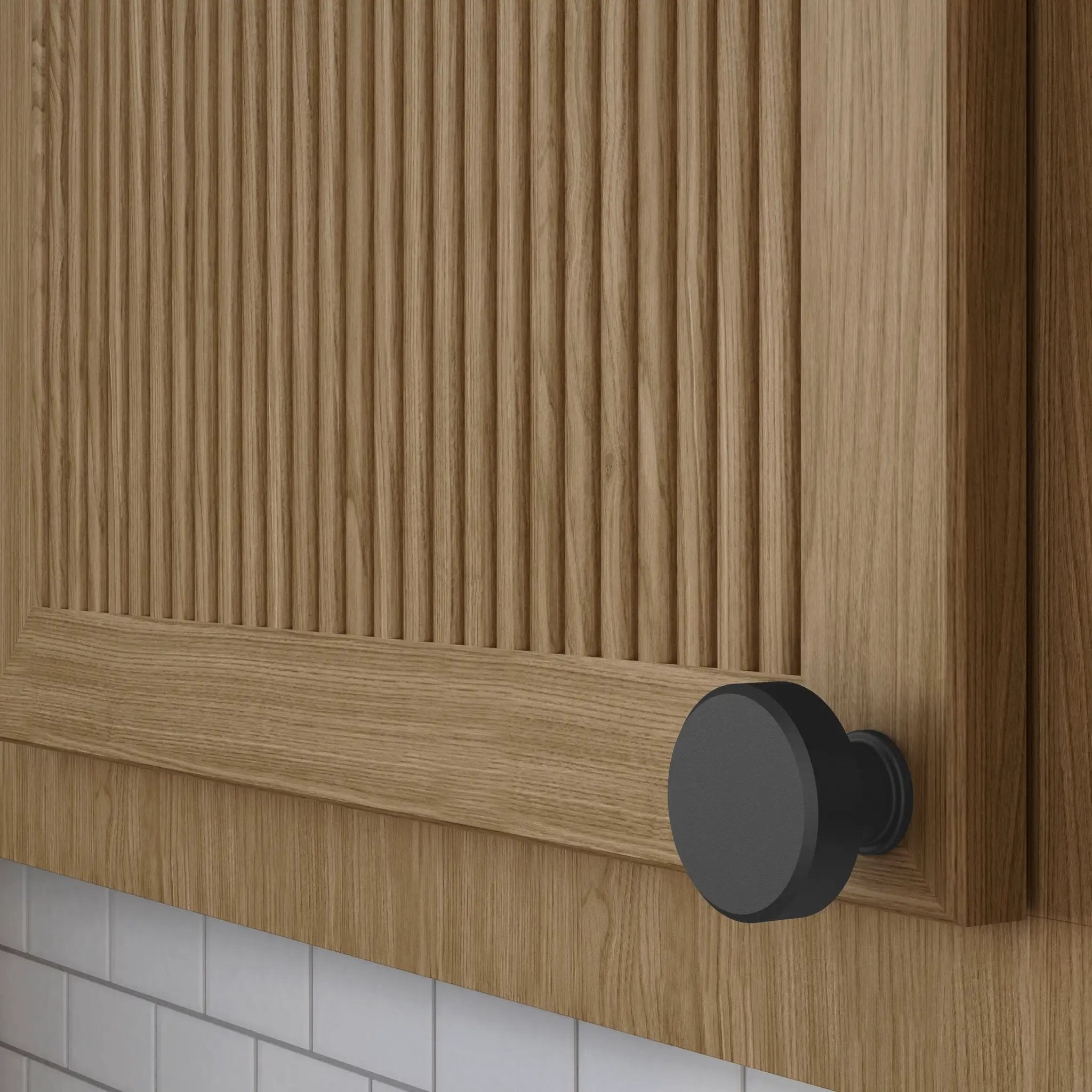 satin black knob