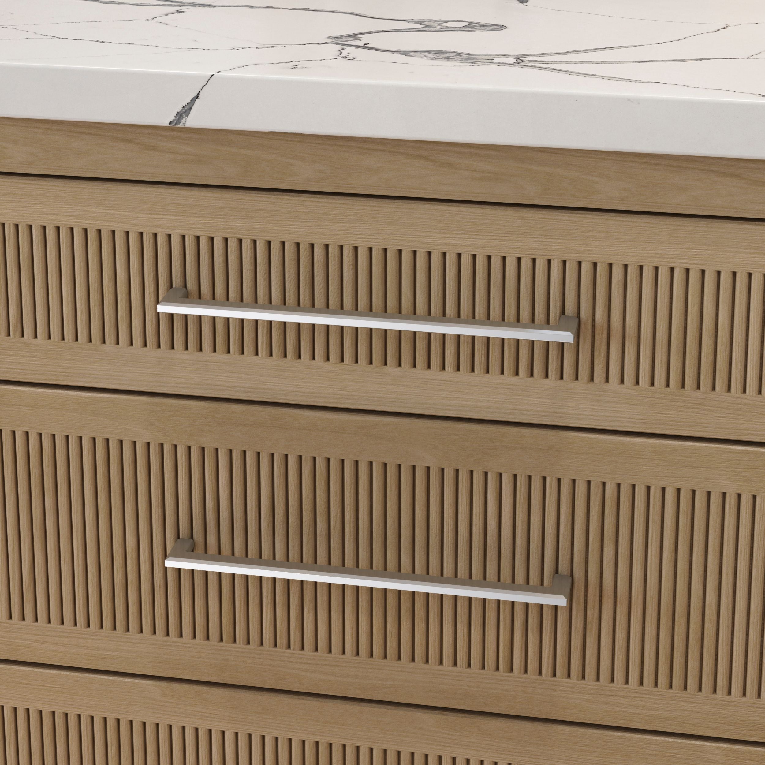 polished nickel pull