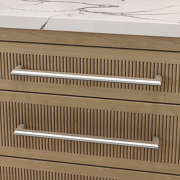 polished nickel pull