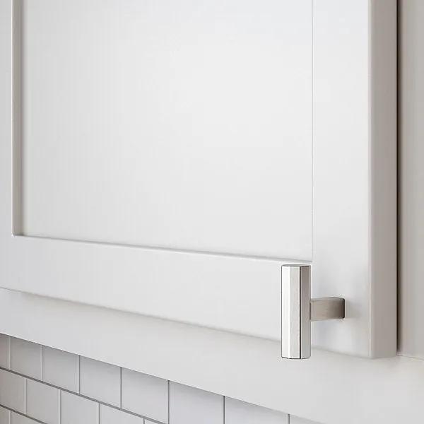 satin nickel knob