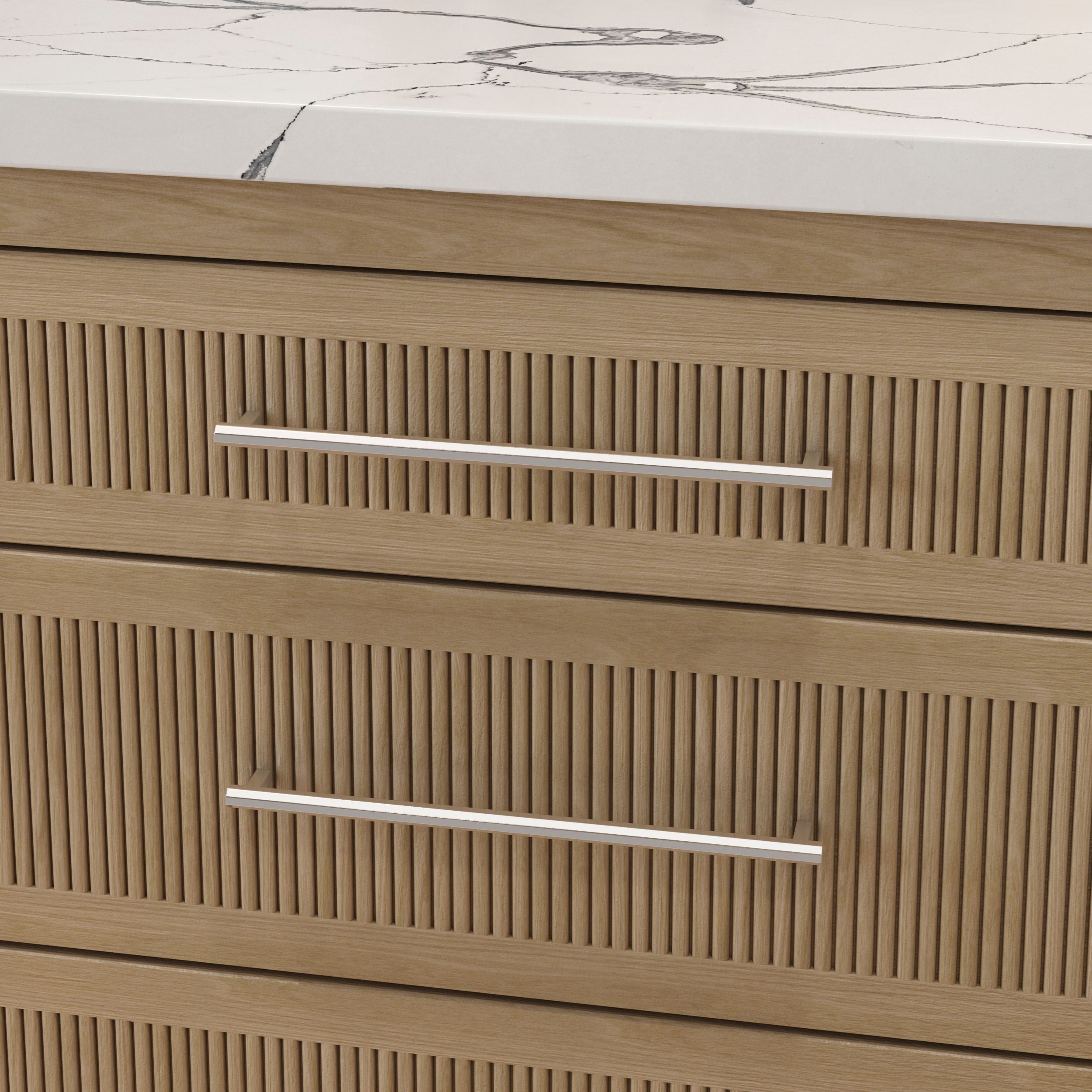 polished nickel pull