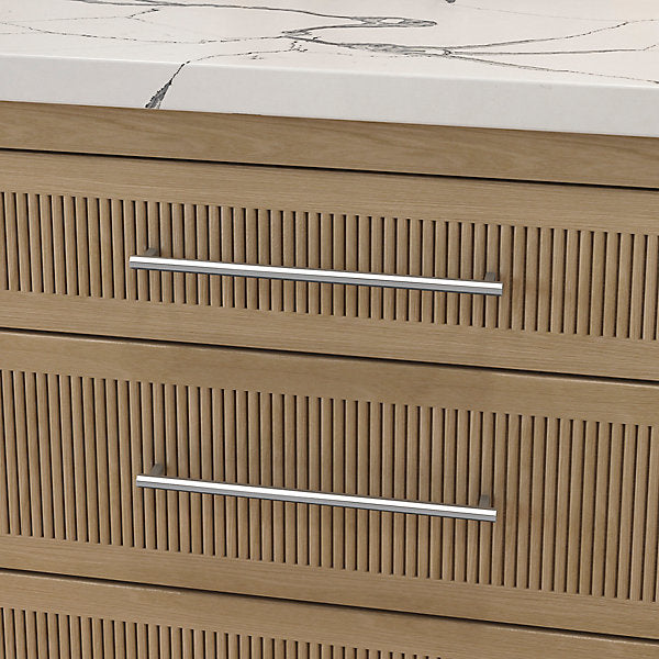 polished chrome pull