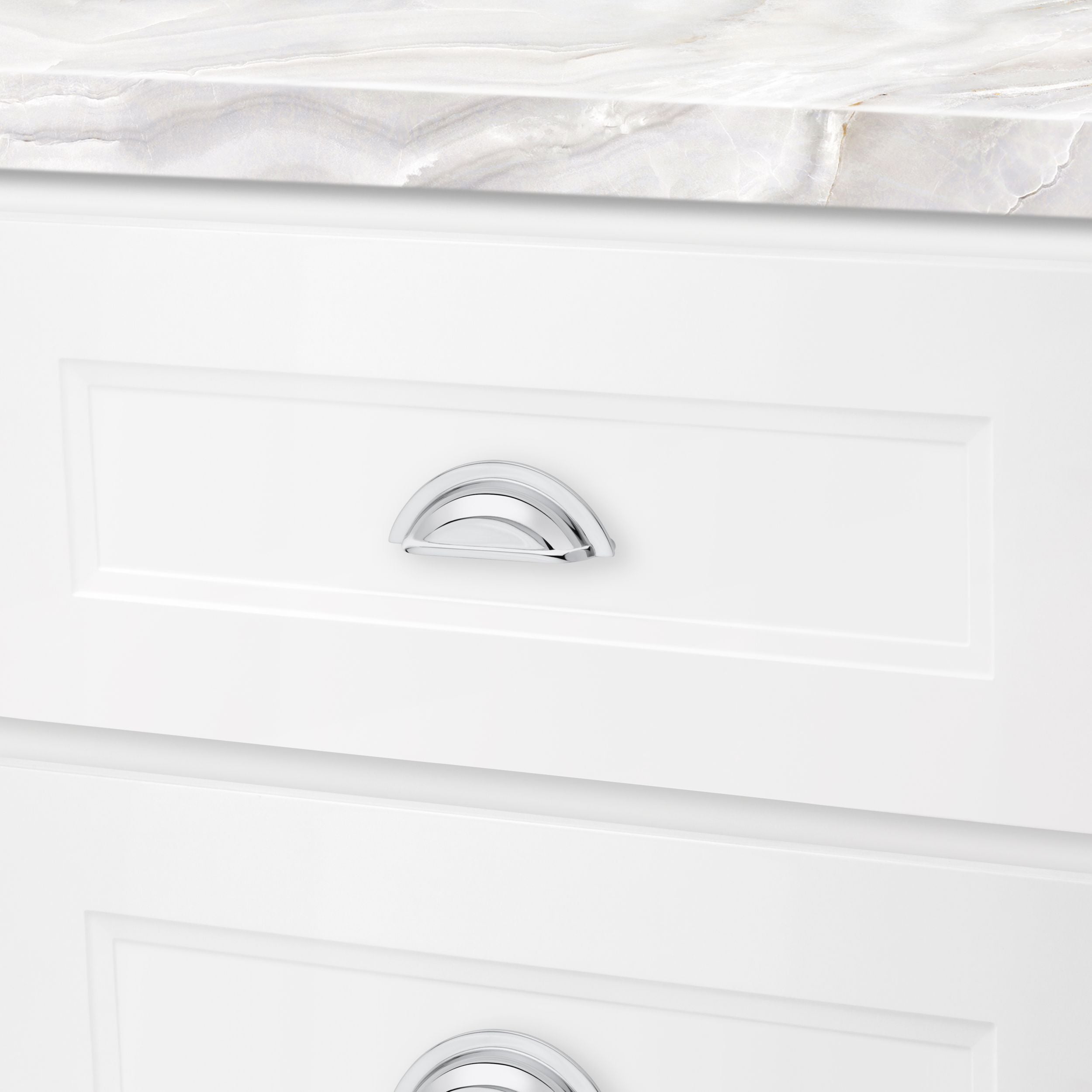 polished chrome pull