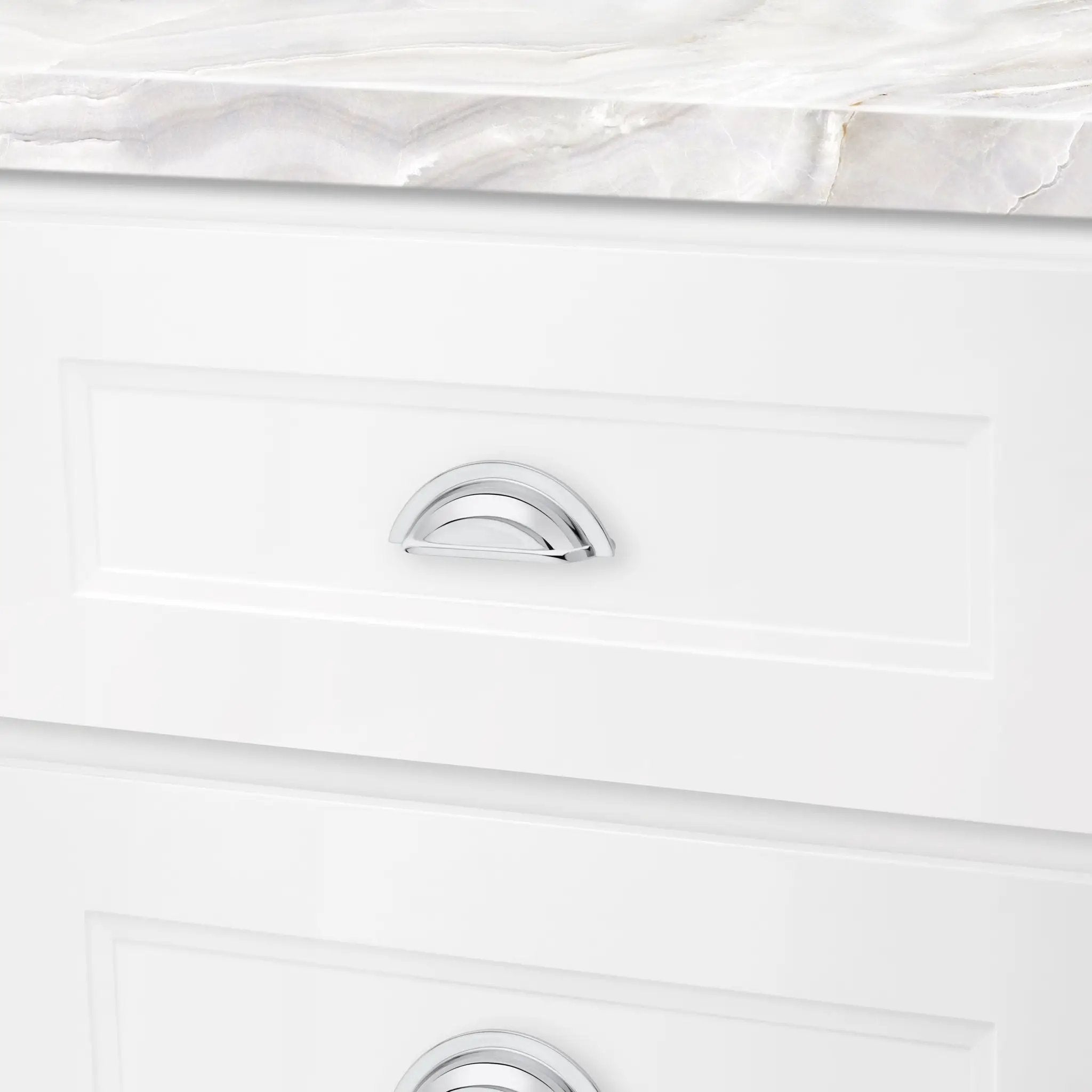 polished chrome pull