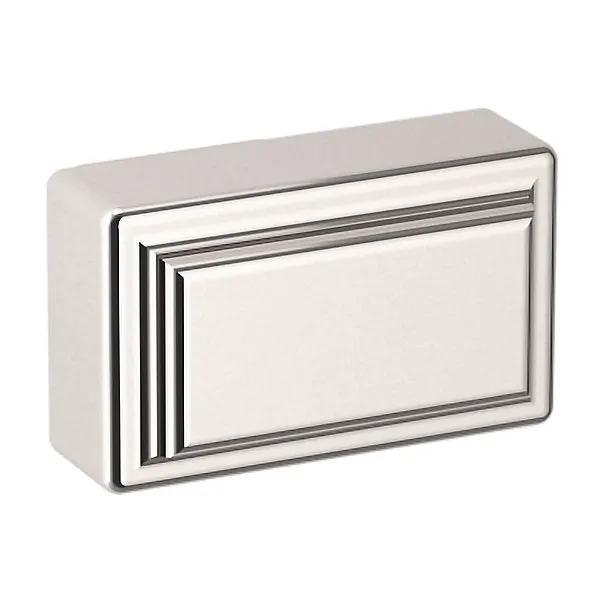 Baldwin Rectangle Raised Knob by Baldwin