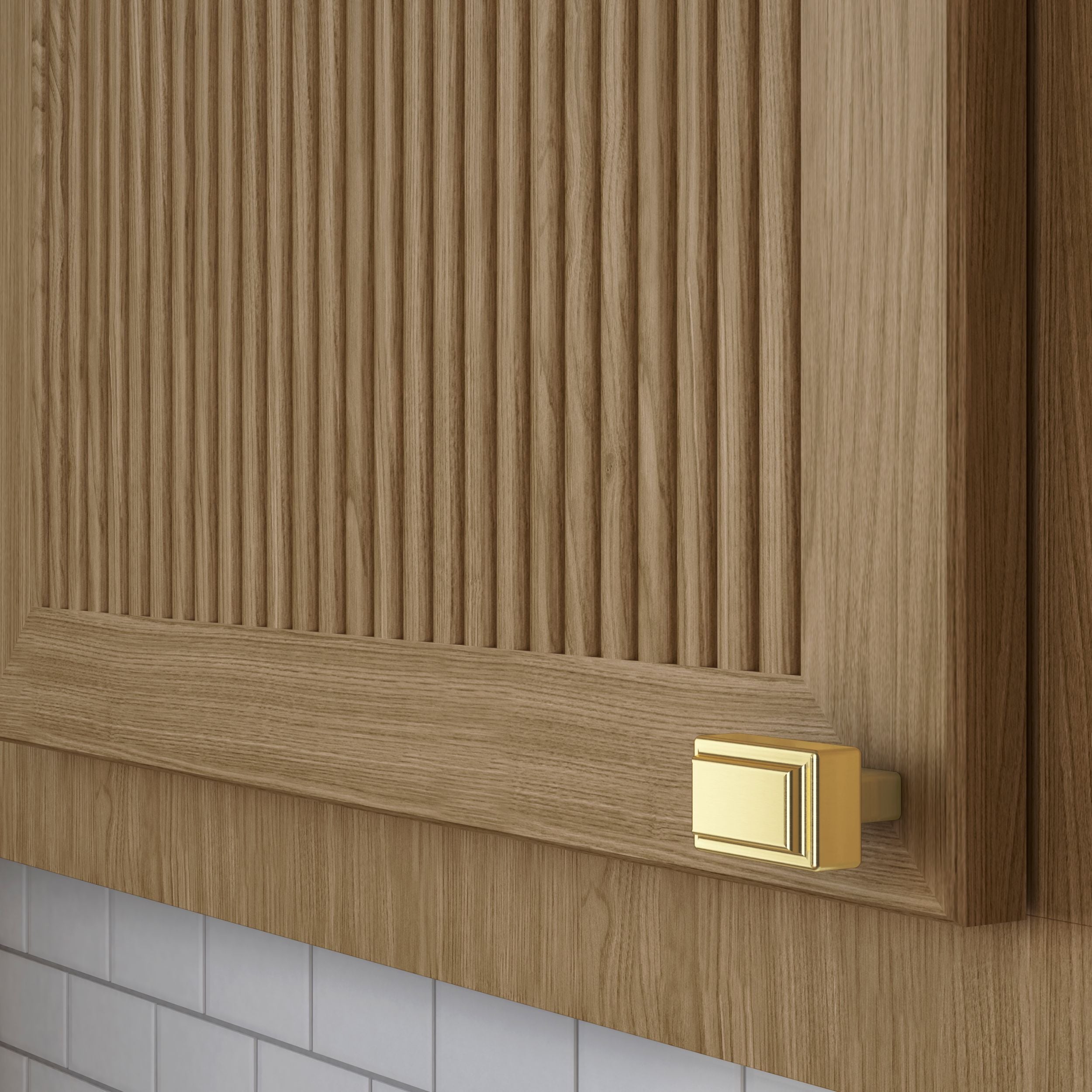 polished chrome knob