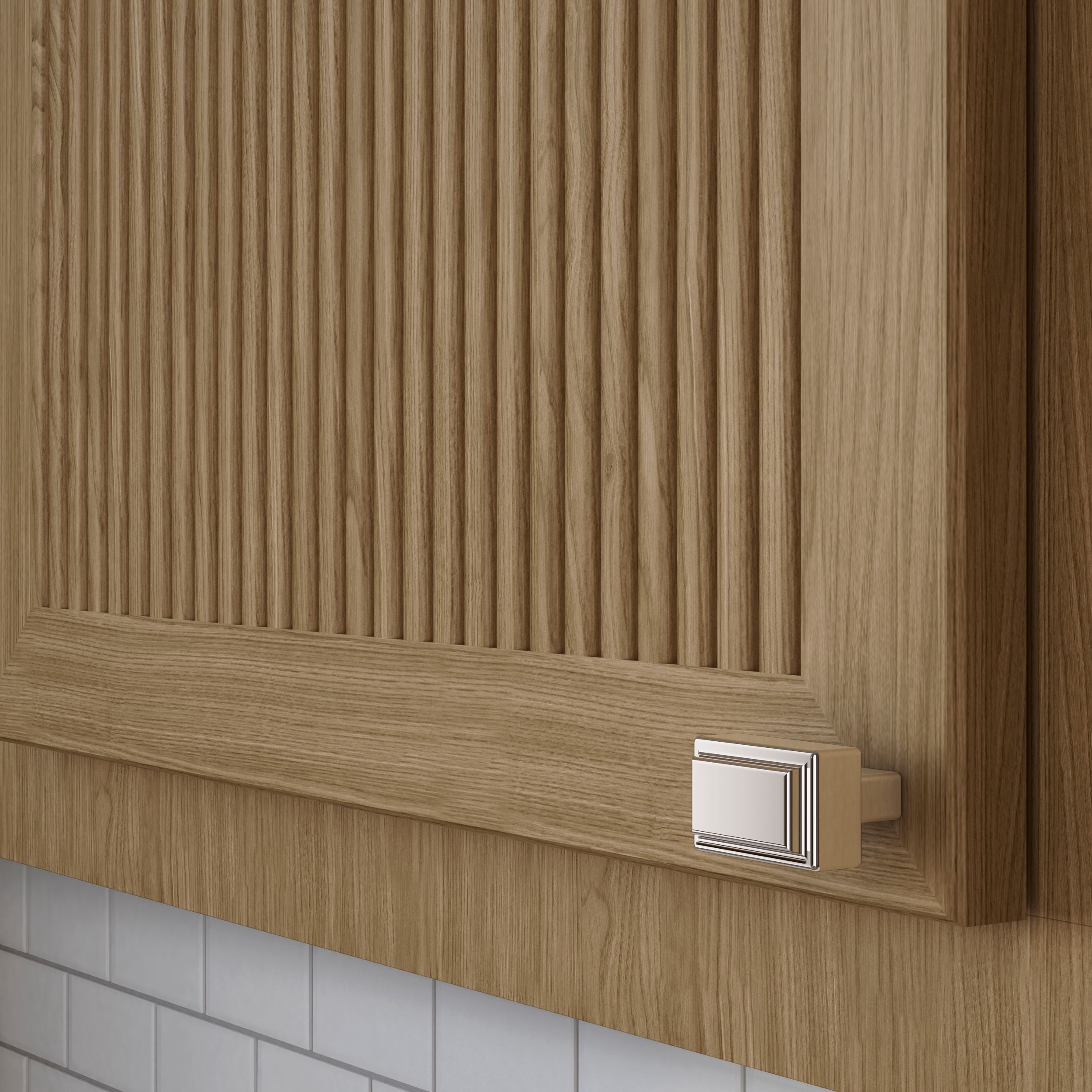 polished nickel knob