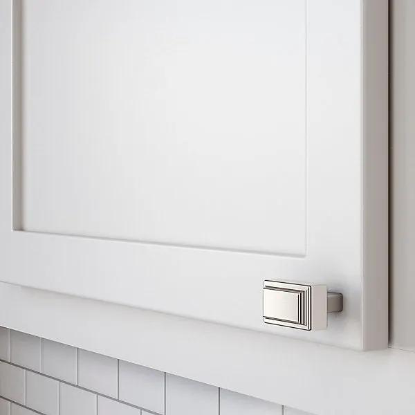 satin nickel knob