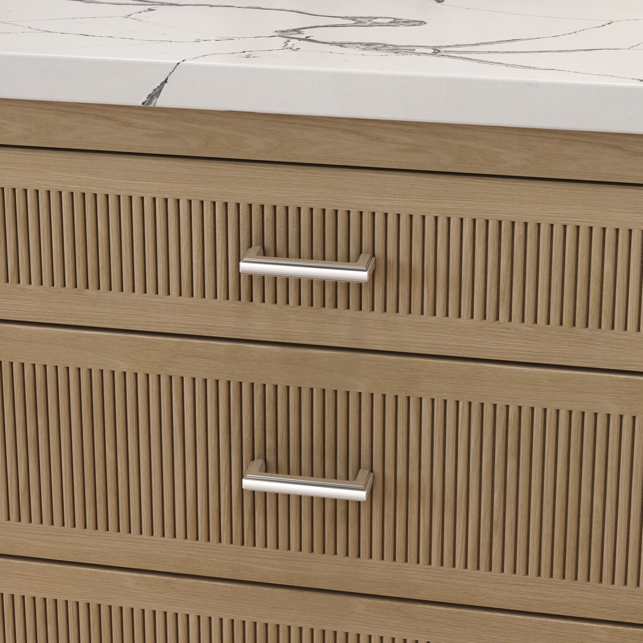 polished nickel pull