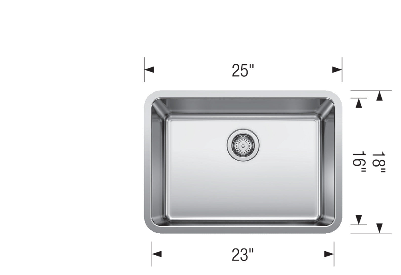satin polish stainless steel sink